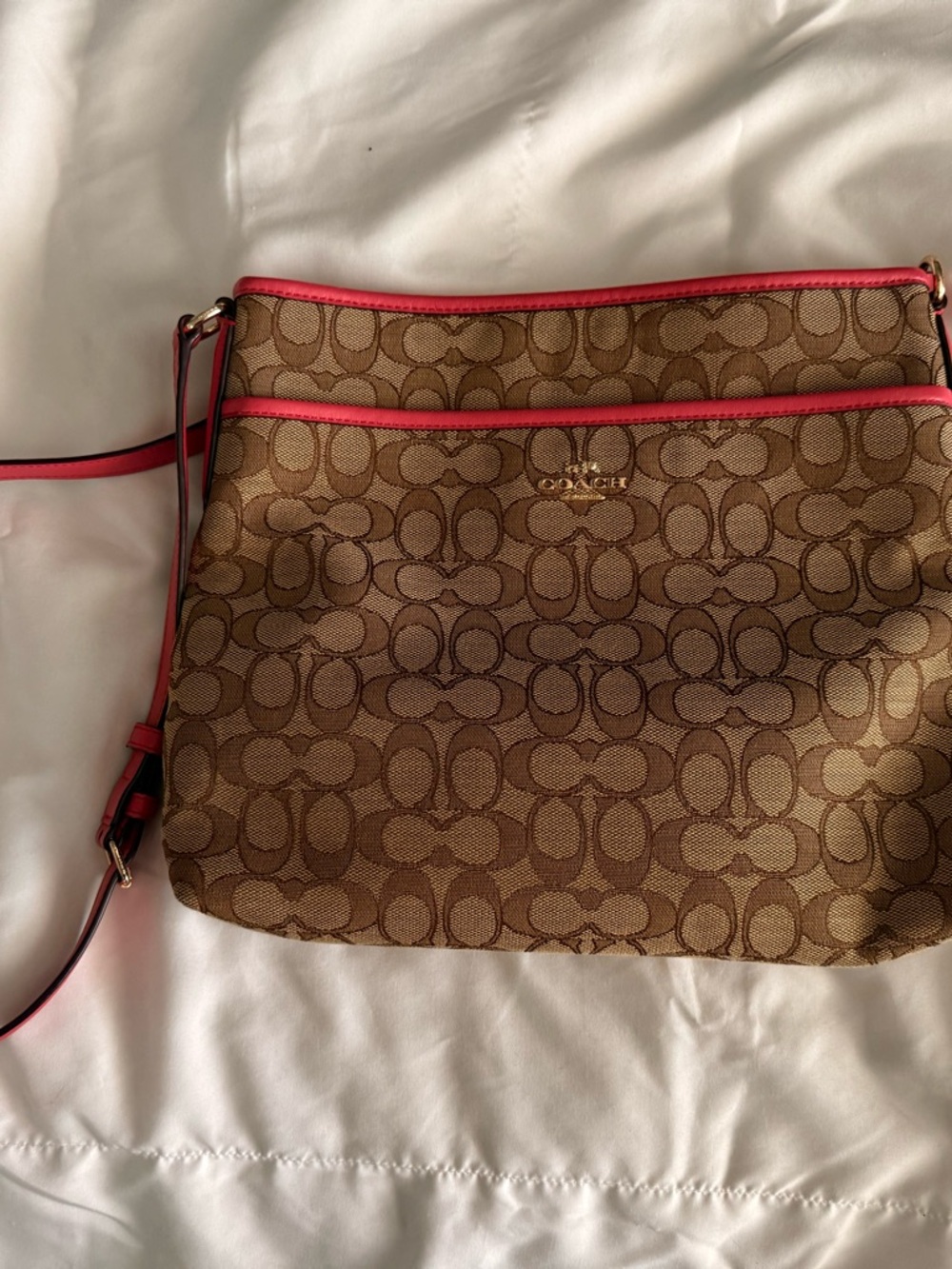 Coach Signature File Crossbody